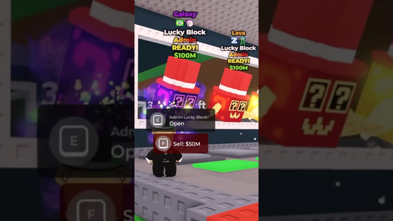 ME TOCA COMBINASION💛 EN LUCKYBLOCK ADMIN🥵 #Shorts