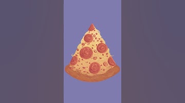 Making a pizza slice vector illustration in adobe illustrator