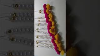 Moti Toran, How to make a Pearl Bandhanwar, #diy #homedecor #handmade #handmadetoran #motitoran