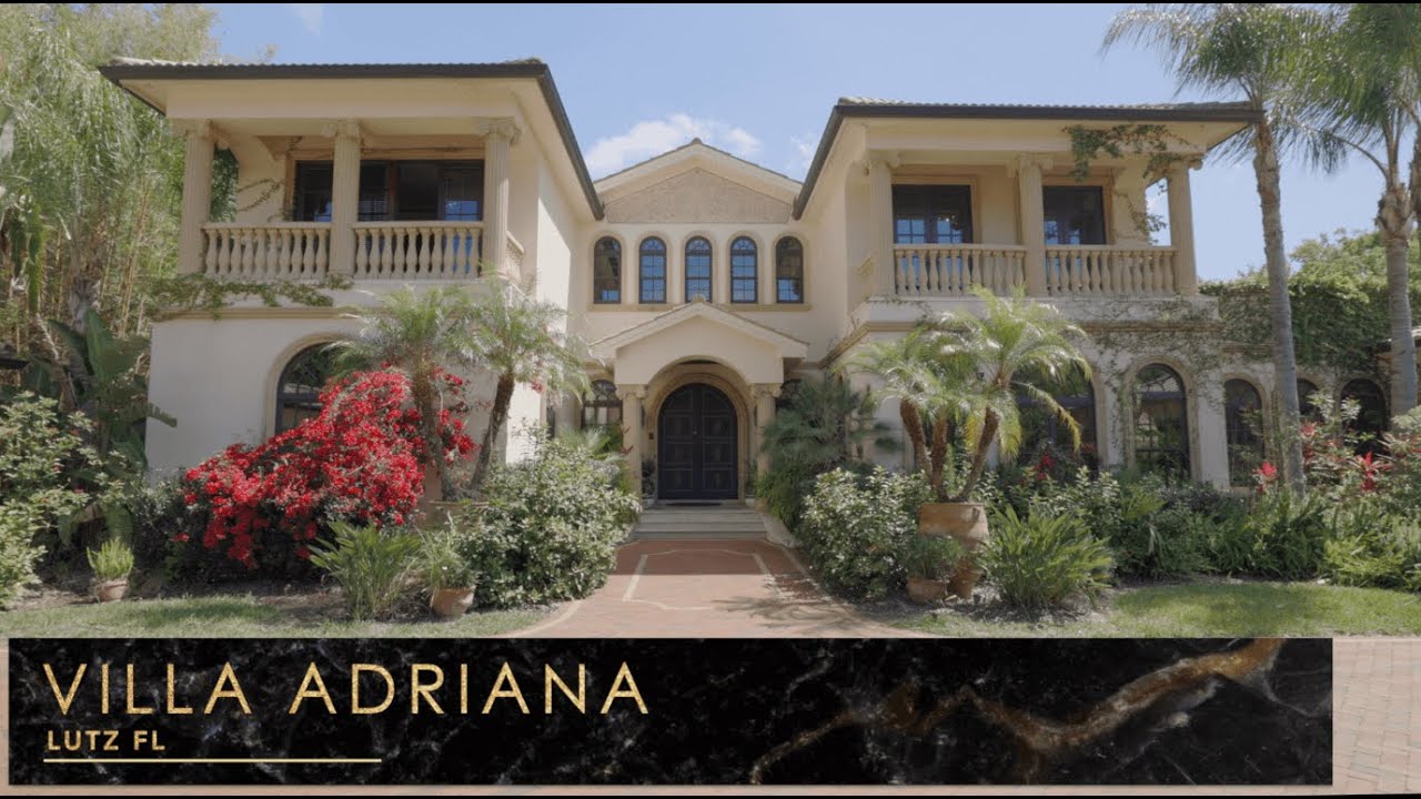 Luxury Estate Villa Adriana in Lutz, Florida YouTube