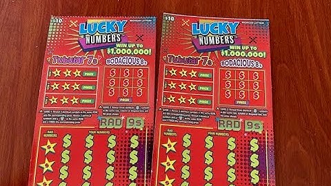 New $10 Lucky Numbers - Michigan Lottery - 12/6/25