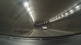 Driving through the Battery Park Underpass onto FDR Drive North, New York    -- Dash Cam