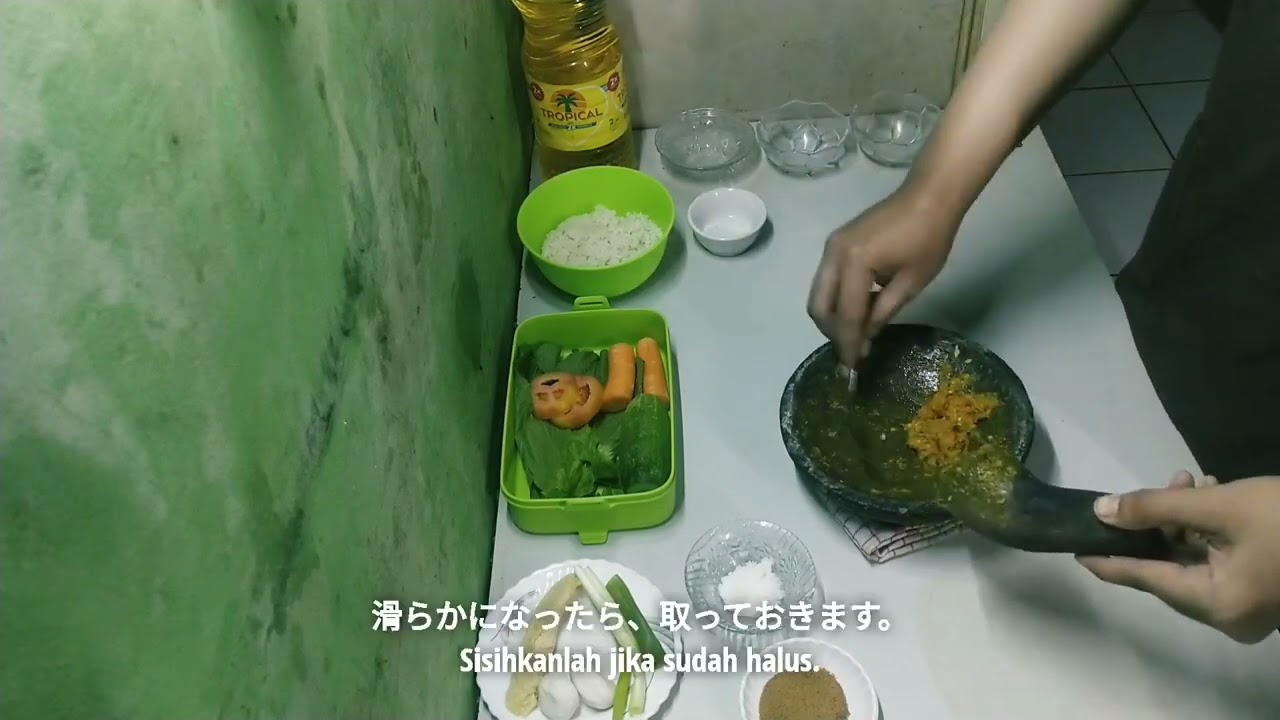 Vlog Bahasa Jepang - Masak Nasi goreng kencur!!