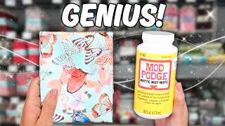 GENIUS 🔥 Ways To Use Fabric And Mod Podge To Make High End Decor!