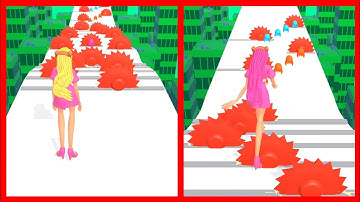 HAIR RUNNER 💇🏃 | Android iOS Game Play | All Level Walkthrough | New Level HARNR #28