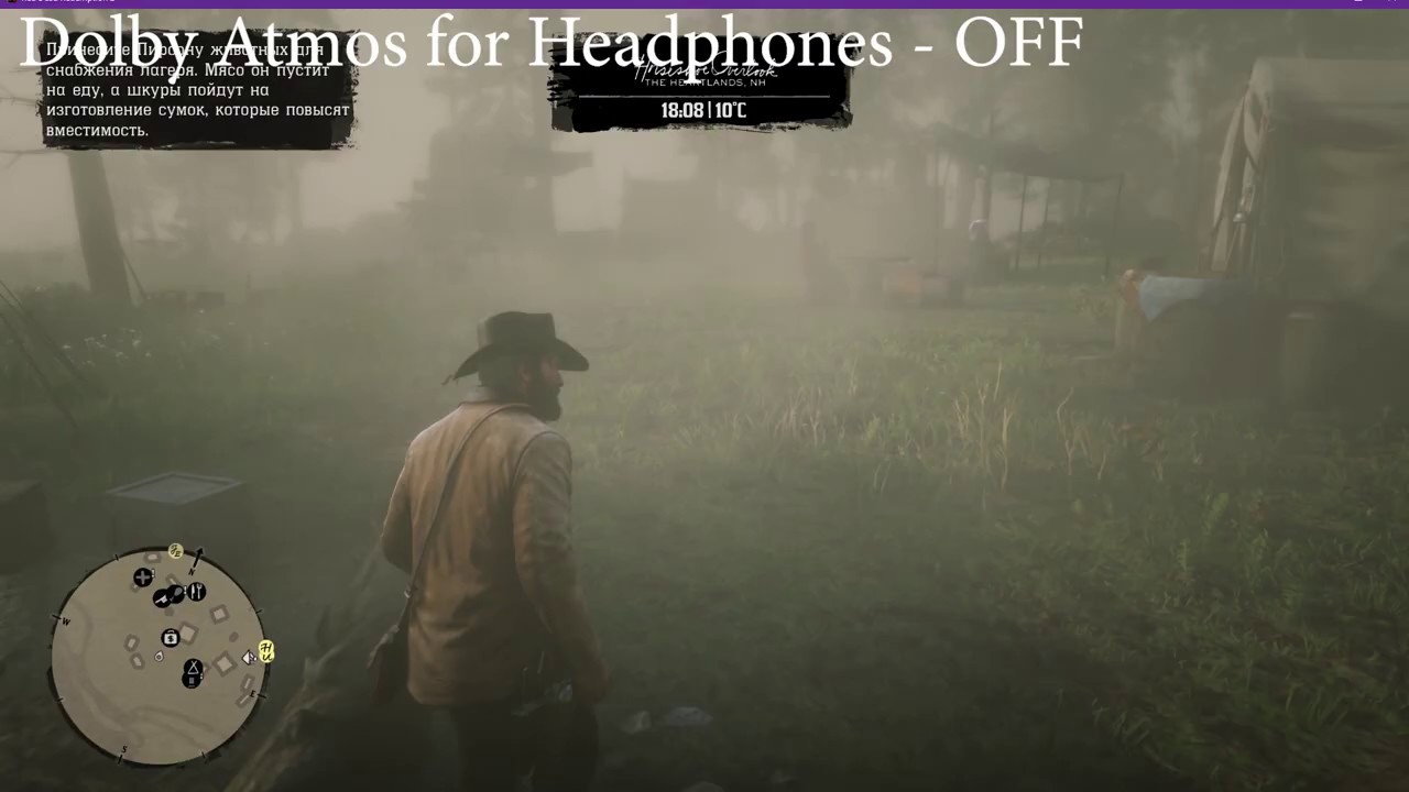 Dolby Atmos for Headphones in Red Dead Redemption 2 us DIRECT MODE