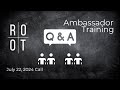 Fragen und Antworten mit Patrick und Duquesne!! | ROOT 101 | 22. Juli 2024 Anruf | German