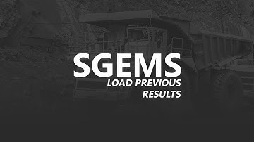 SGeMS | How to import previous results from SimSched