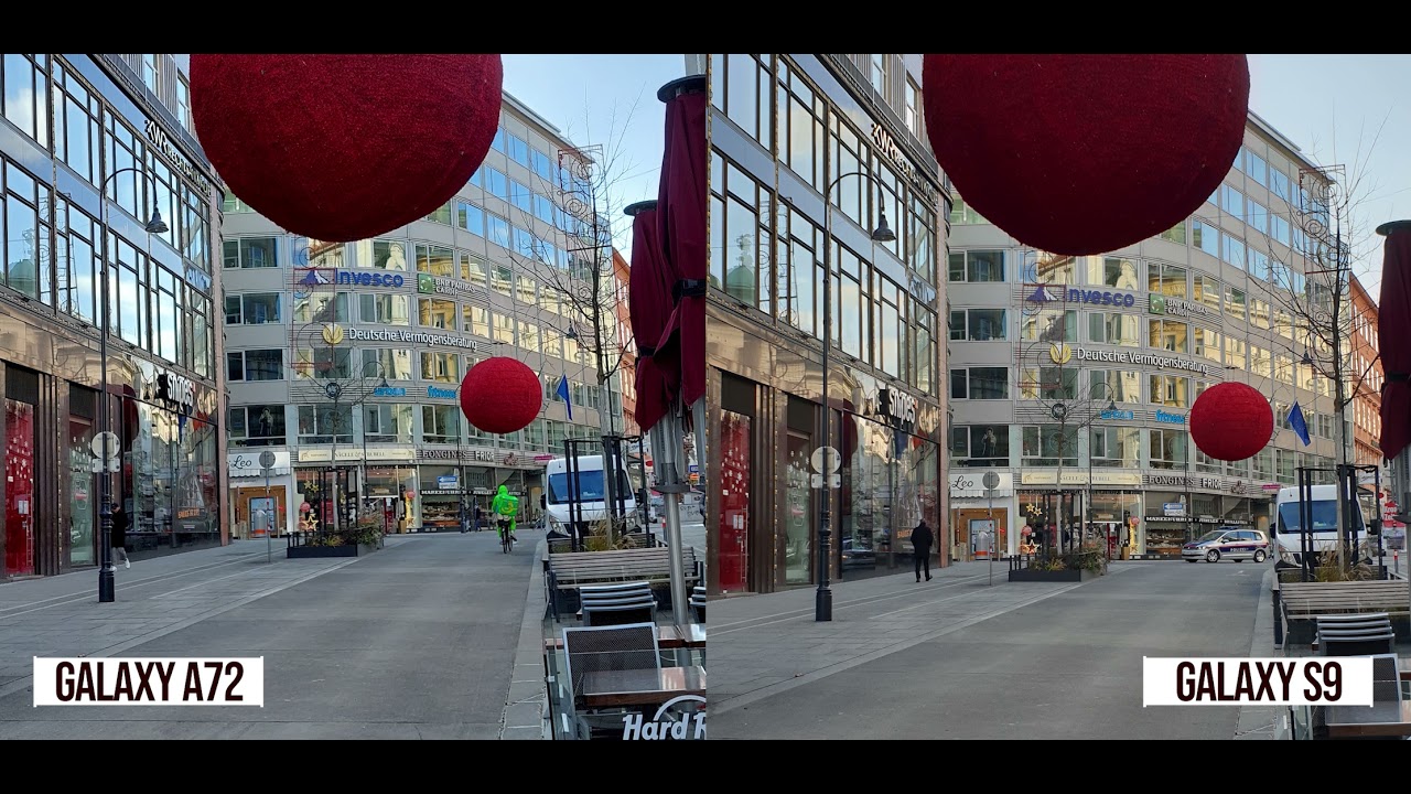 Samsung Galaxy A72 vs Galaxy S9 - Camera Comparison