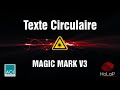 Graver un texte circulaire avec magic mark v3 aci laser  holap