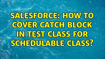 Salesforce: How to cover catch block in test class for schedulable class?