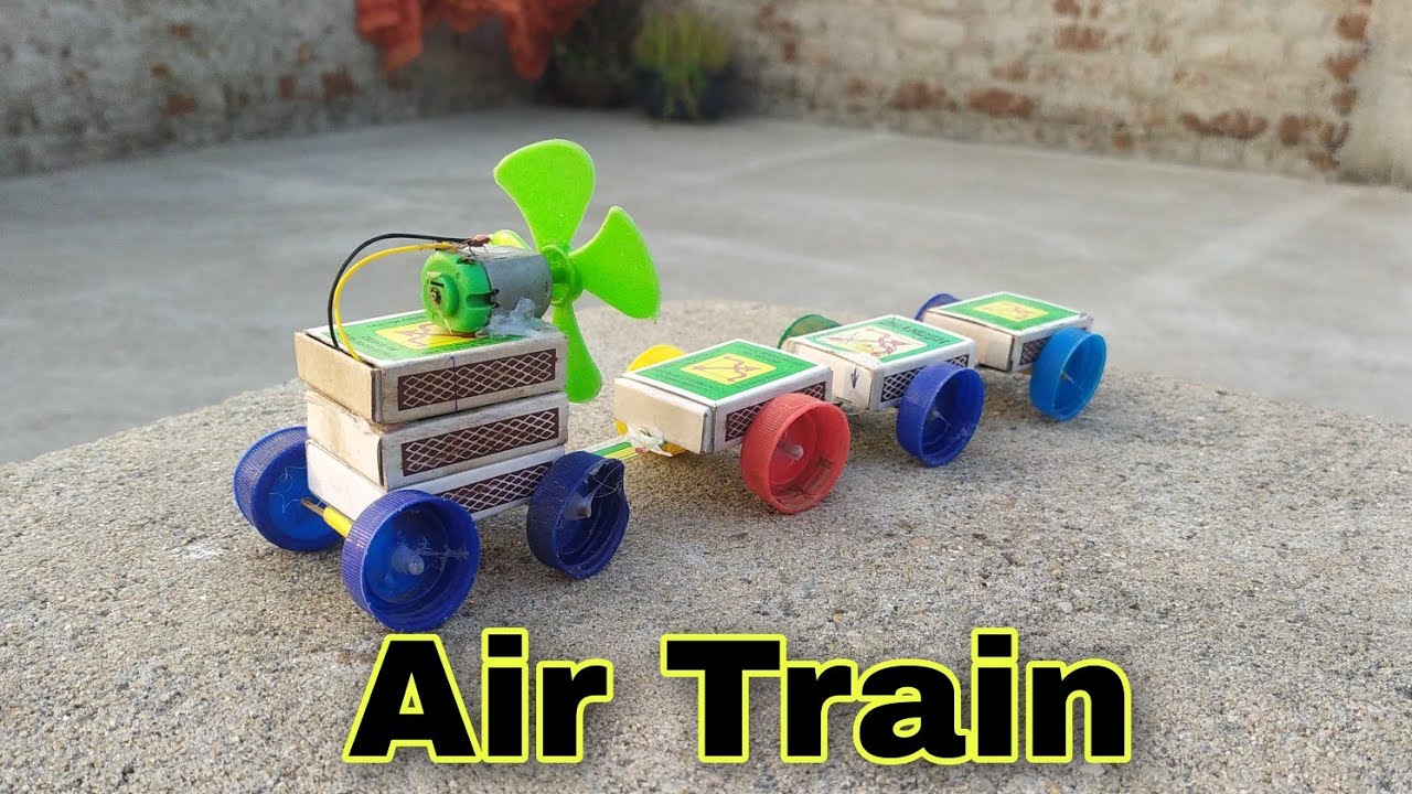 Air train matchbox | diy train craft | how to make air train 🚆🤔🙄 ...