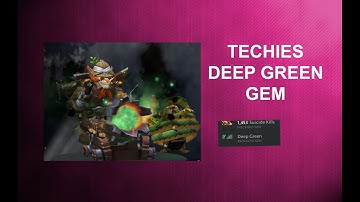 Techies Arcana Deep Green Gem