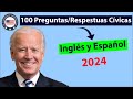 Examen Ciudadanía Americana 2022 - Inglés/Español - Las 100 Preguntas y Respuestas OFICIALES