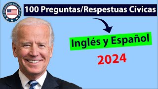 Oficial INGLÉS A ESPAÑOL 100 Examen Cívico [Ciudadanía Americana]