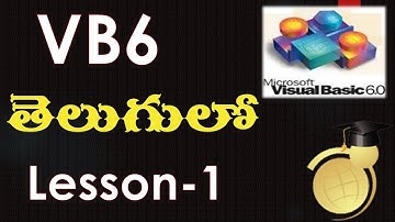 Visual Basic(VB6) programming introduction in telugu-Lesson-1