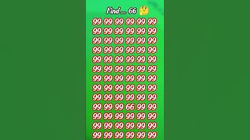 find 66🤔 #quiz #puzzle #riddles #maths #viral #facts #iqtest #challenge #gkquiz #gk #viralvideo