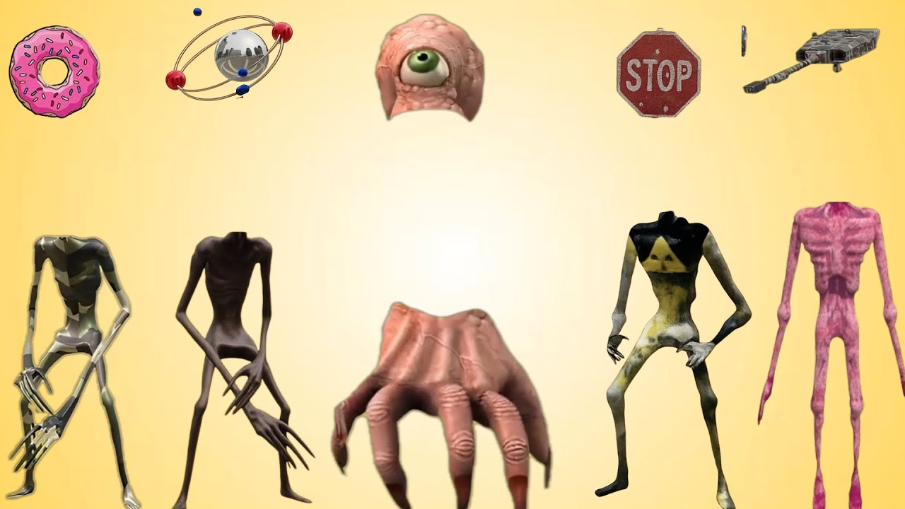 WRONG HEADS SIREN HEAD POOP, SIREN HEAD HOUSE, SIREN HEAD BRAIN EYE, SIREN HEAD OCTOPUS, SIREN HEAD