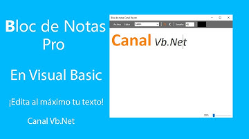 Crear un Bloc de Notas Personalizado en Visual Basic, ¡Funciona como Word!
