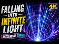 ⬇️ DESCENDING LIGHT TUNNEL 4K 🔁 Falling Into Infinite Glow 🌌 Hypnotic Motion ✨ (Seamless Loop)
