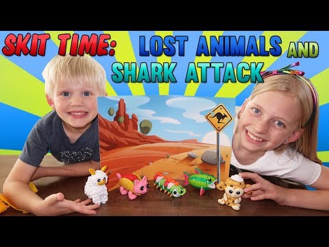 Lost Llama & Shark Escape Skit Toy Playtime with Puzoodles
