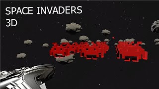 I made Space Invaders but IT'S 3D AND RTX IS ON
