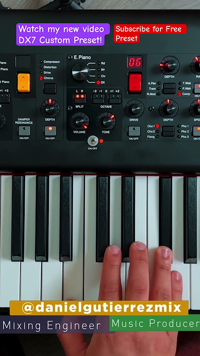 Yamaha CP88/CP73 – Custom DX7 Sound   FREE Preset | Demo 2 🎹