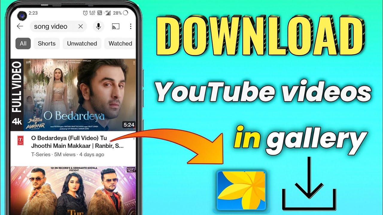 Youtube se video download kaise kare gallery me How to download video