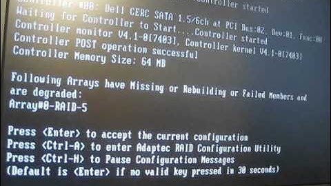 Windows Business Server 2003 Raid 5 - Array Failure Array Degraded Hard Disk fail
