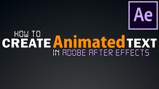 How To Create Professional ANIMATED TEXT in After Effects FAST | Tutorial