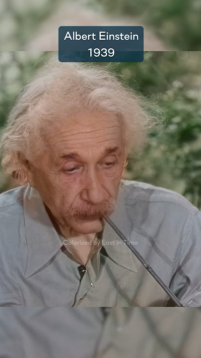 Albert Einstein in 1939 colorized!❤️