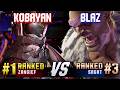 SF6 ▰ KOBAYAN (#1 Ranked Zangief) vs BLAZ (#3 Ranked Sagat) ▰ High Level Gameplay