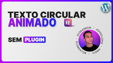 Texto Circular Animado no WordPress Elementor