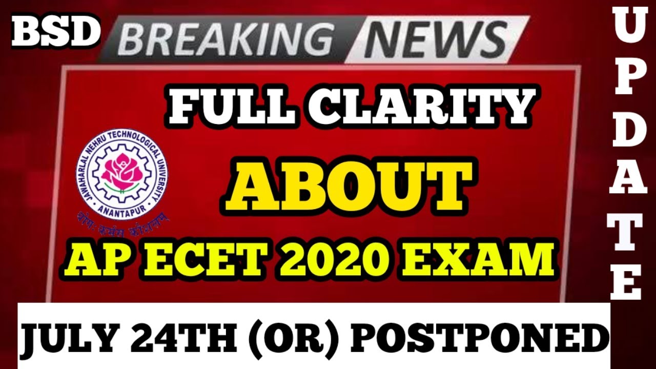 Ap ecet 2020 exam full clarity || july 24th or postponed  || BSD TELUGU TECH latest updates