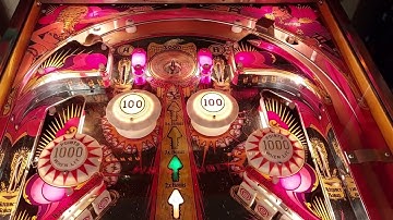 Bally MATA HARI Pinball machine with stunning artwork in Gameplay
