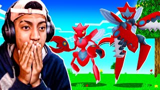 CRIEI UM MEGA SCIZOR NO MINECRAFT #29 100 DIAS NO PIXELMON