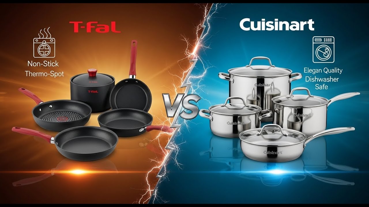 Обзор набора посуды T-Fal vs Cuisinart