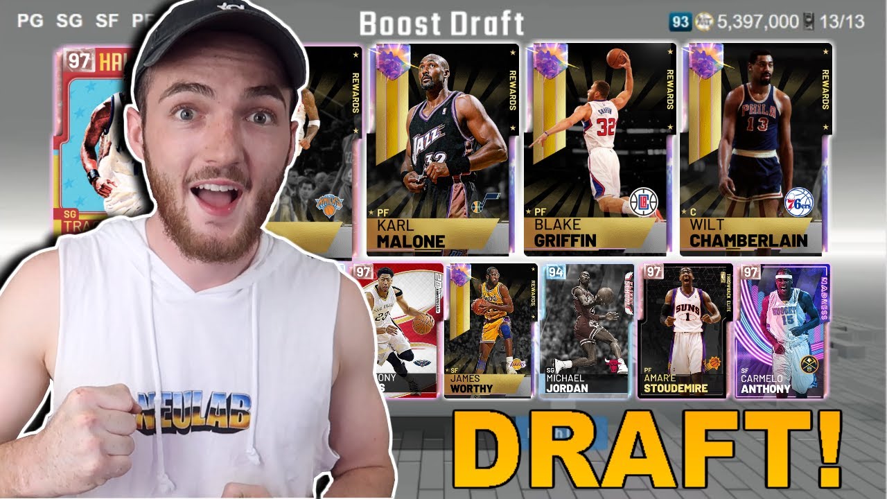 Highest Overall Draft Mode 2kmt Central Clutch Galaxy Opal Pull Nba 2k19 Myteam Youtube