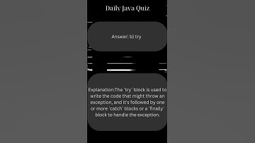 ExceptionHandlingQuiz #javaexamples #javaexceptionhandling #checkedexceptioninjava #javatutorial