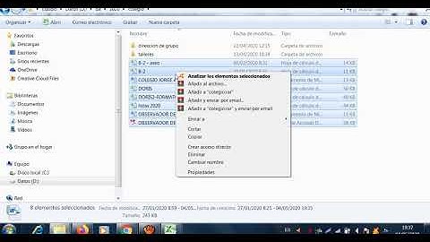 como comprimir varios archivos en un  zip
