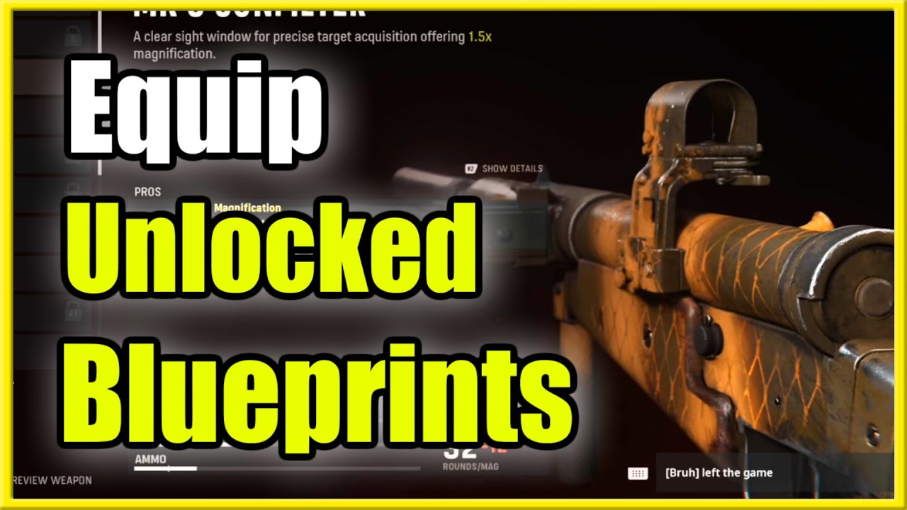 How to Equip Unlocked Blueprints in COD Vanguard (Armory Tutorial)