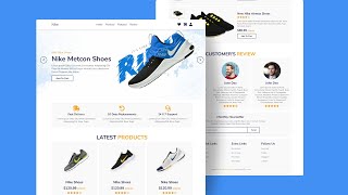 Responsive Sneaker Website Design | HTML, CSS & JS