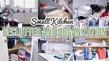SMALL KITCHEN DECLUTTER AND ORGANIZATION | DECLUTTERING AND ORGANIZING | SATISFYING BEFORE & AFTERS