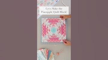Easy Pineapple Quilt Block! #sewing #quilting #blocks