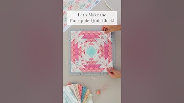 Easy Pineapple Quilt Block! #sewing #quilting #blocks