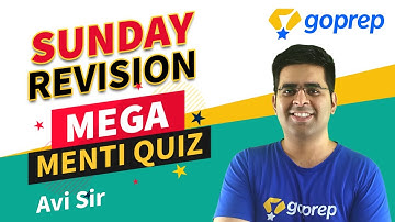 Weekend Revision - Menti Challenge | Class 8 Mathematics | Avi Sir | Goprep