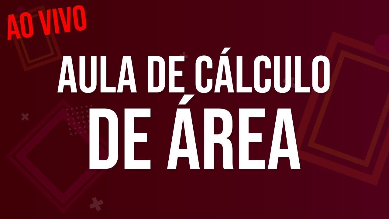 Aula de CÁLCULO de ÁREA para o ENCCEJA 2020