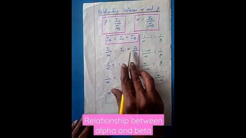 Relationship between alpha and beta - current gain