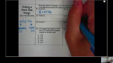 11/30 Monday Live Lesson - 5.4 Triangle Inequalities Notes