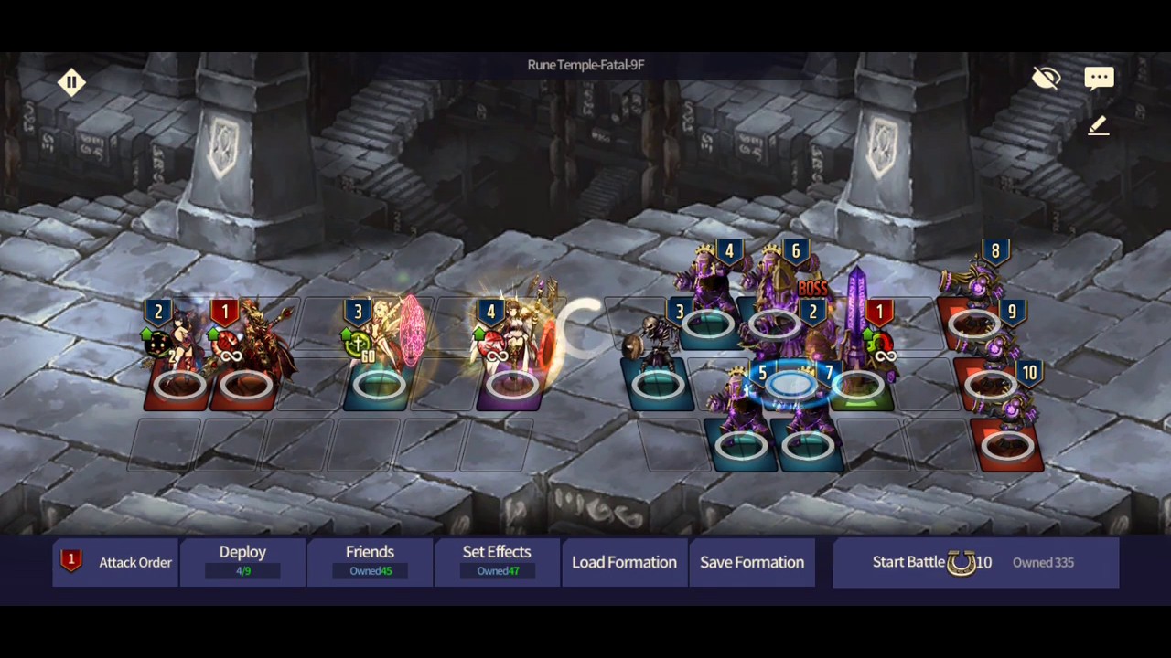 Fatal Rune dungeon 9th floor 7 turns | Brave Nine - YouTube